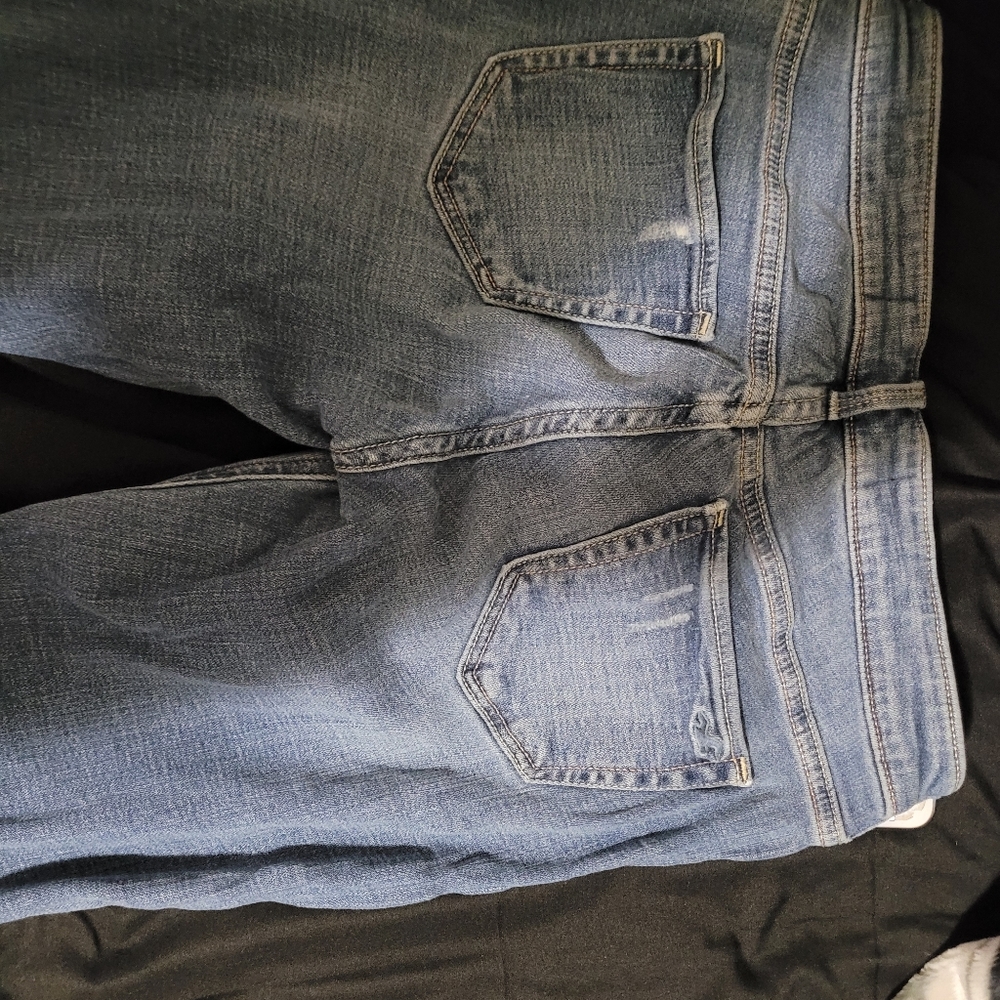 Hollister, w26, ripped blue Jean leggings
